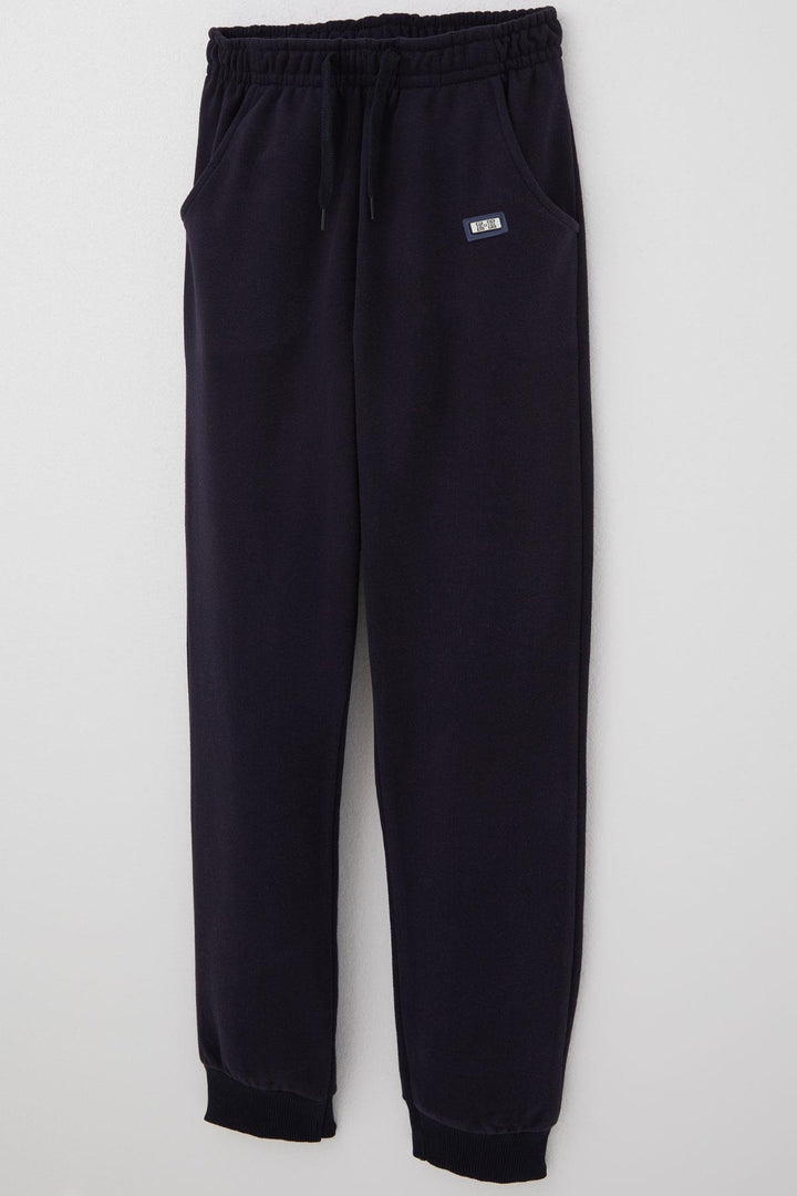BRE Breeze Boys' Sweatpants with Elastic Waistband and Drawstring Accessory, 92 Years, Dark Blue - St. Petersburg
