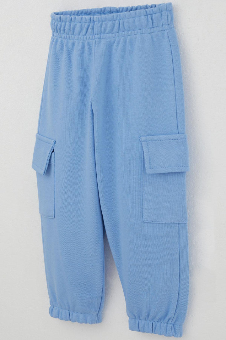 BRE Breeze Boys' Sweatpants with Cargo Pockets, 3-7 Years, Blue - Burbank