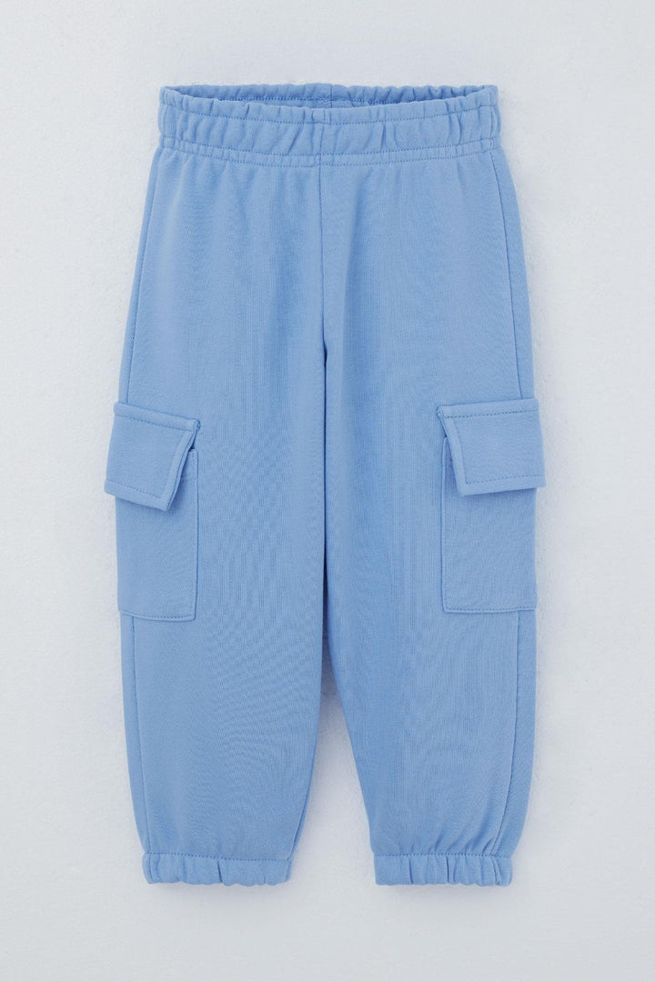 BRE Breeze Boys' Sweatpants with Cargo Pockets, 3-7 Years, Blue - Burbank