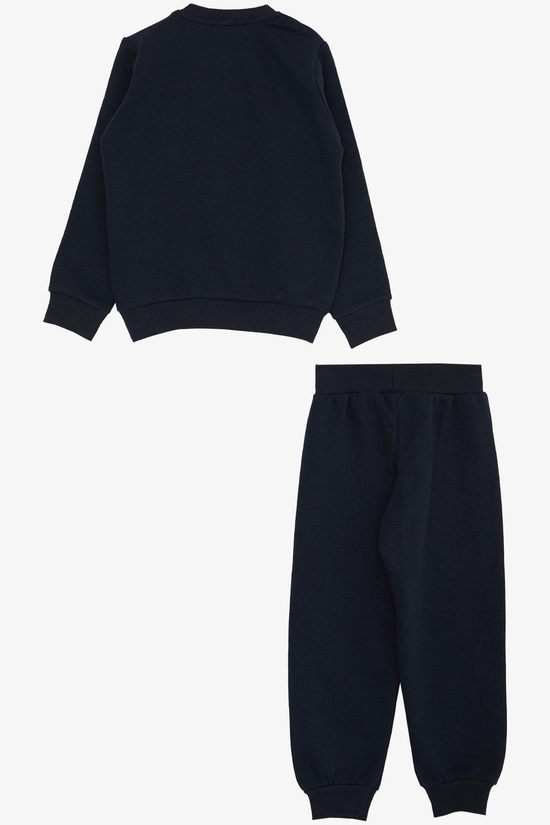 BRE Breeze Boys' Tracksuit Set with 3D Printed Text 1.5-5 Years, Navy Blue - Elda