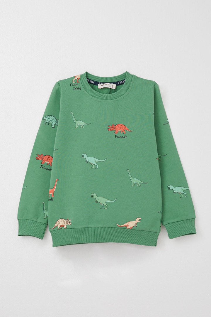 BRE Breeze Boys' Tracksuit Dinosaur World 2-6 Years, Mint Green - Fredericton