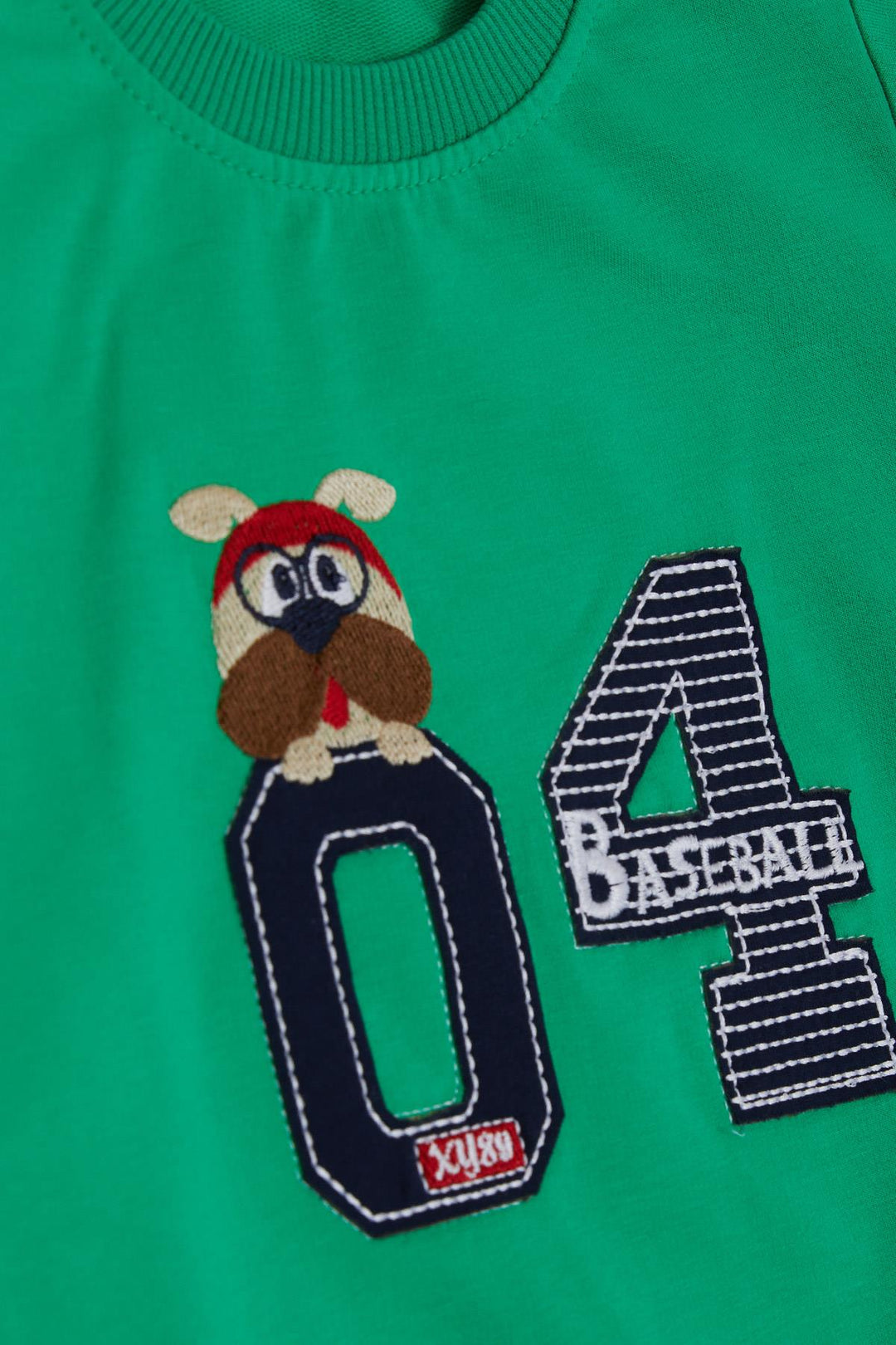BRE Breeze Girls & Boys Boys' Tracksuit with Cute Puppy Embroidery Printed with Glasses, 1-4 Years, Green - Upper Darby