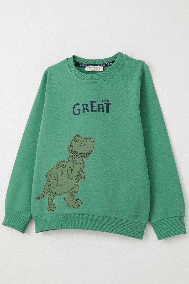 BRE Breeze Boys' Tracksuit Set with Awesome Dinosaur Print, 1.5-5 Years, Mint Green - San Juan de los Lagos