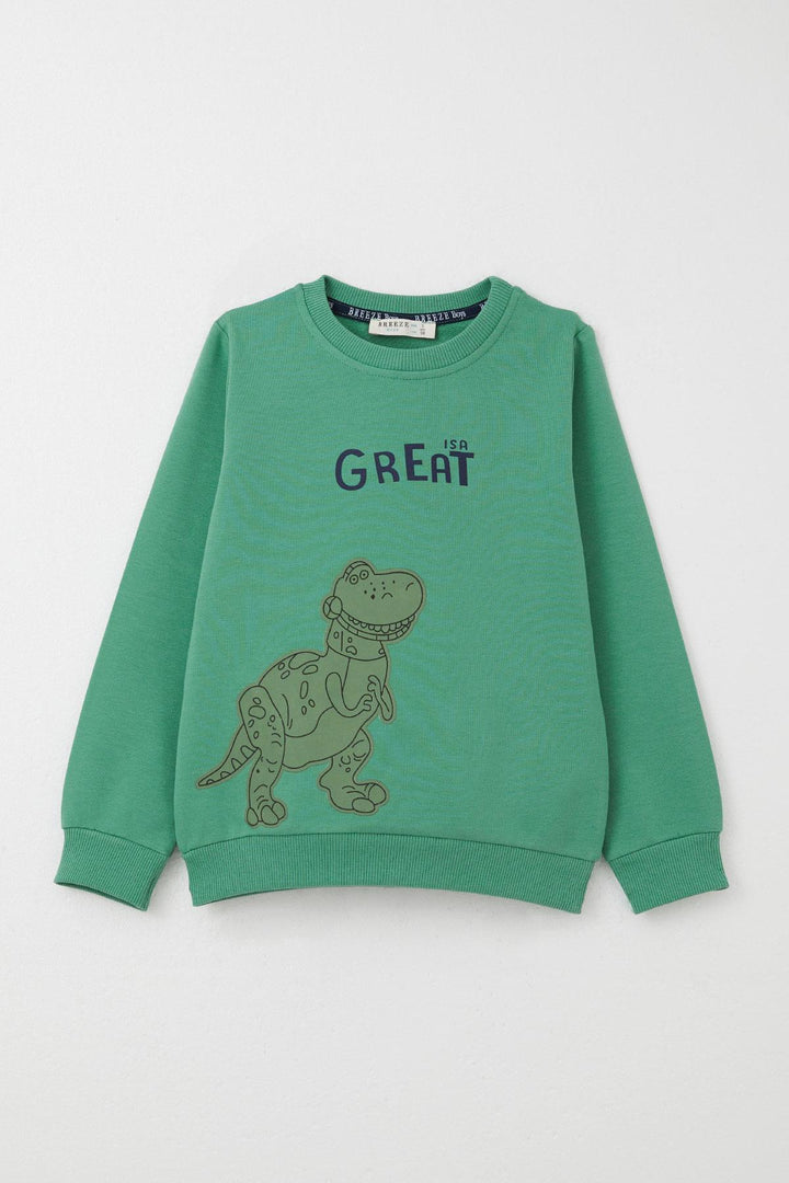 BRE Breeze Boys' Tracksuit Set with Awesome Dinosaur Print, 1.5-5 Years, Mint Green - San Juan de los Lagos