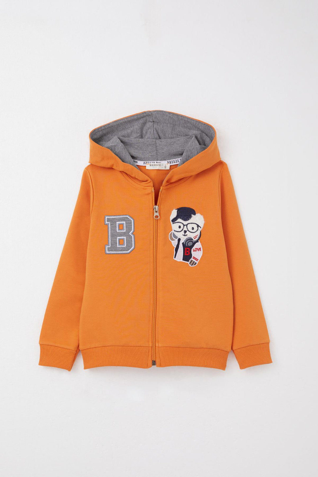 BRE Breeze Boys' Tracksuit with Cute Bear Embroidery 1.5-5 Years, Mustard Yellow - Laindon