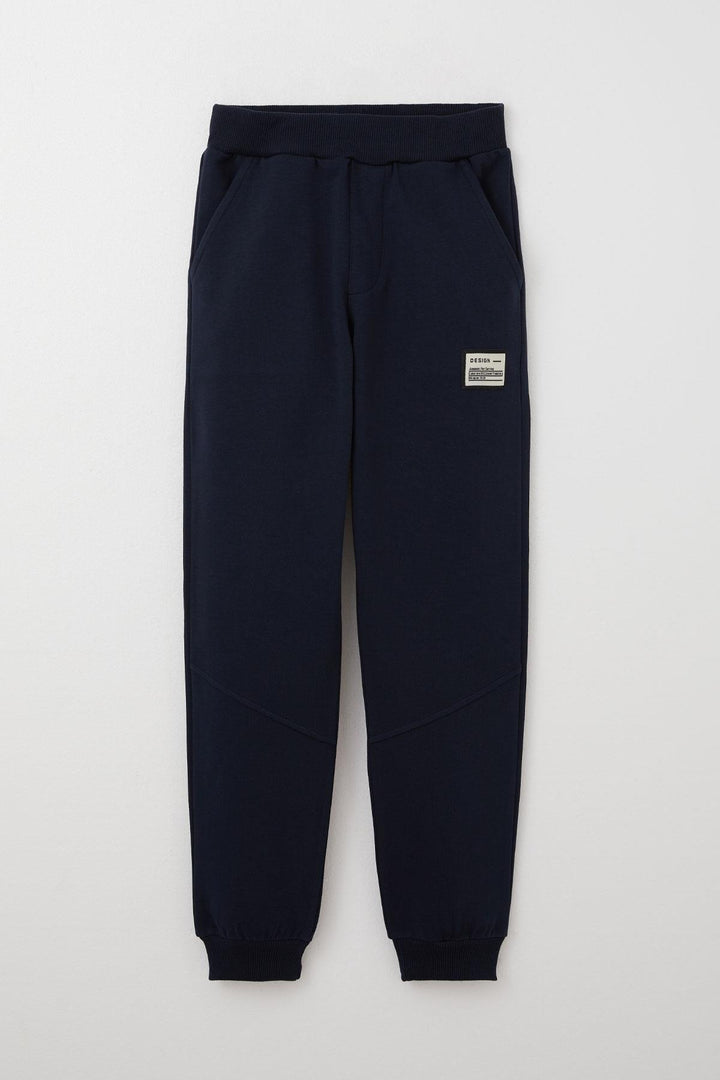 BRE Breeze Boys' Tracksuit with Kangaroo Pocket Hoodie 50 Years, Navy Blue - Waregem