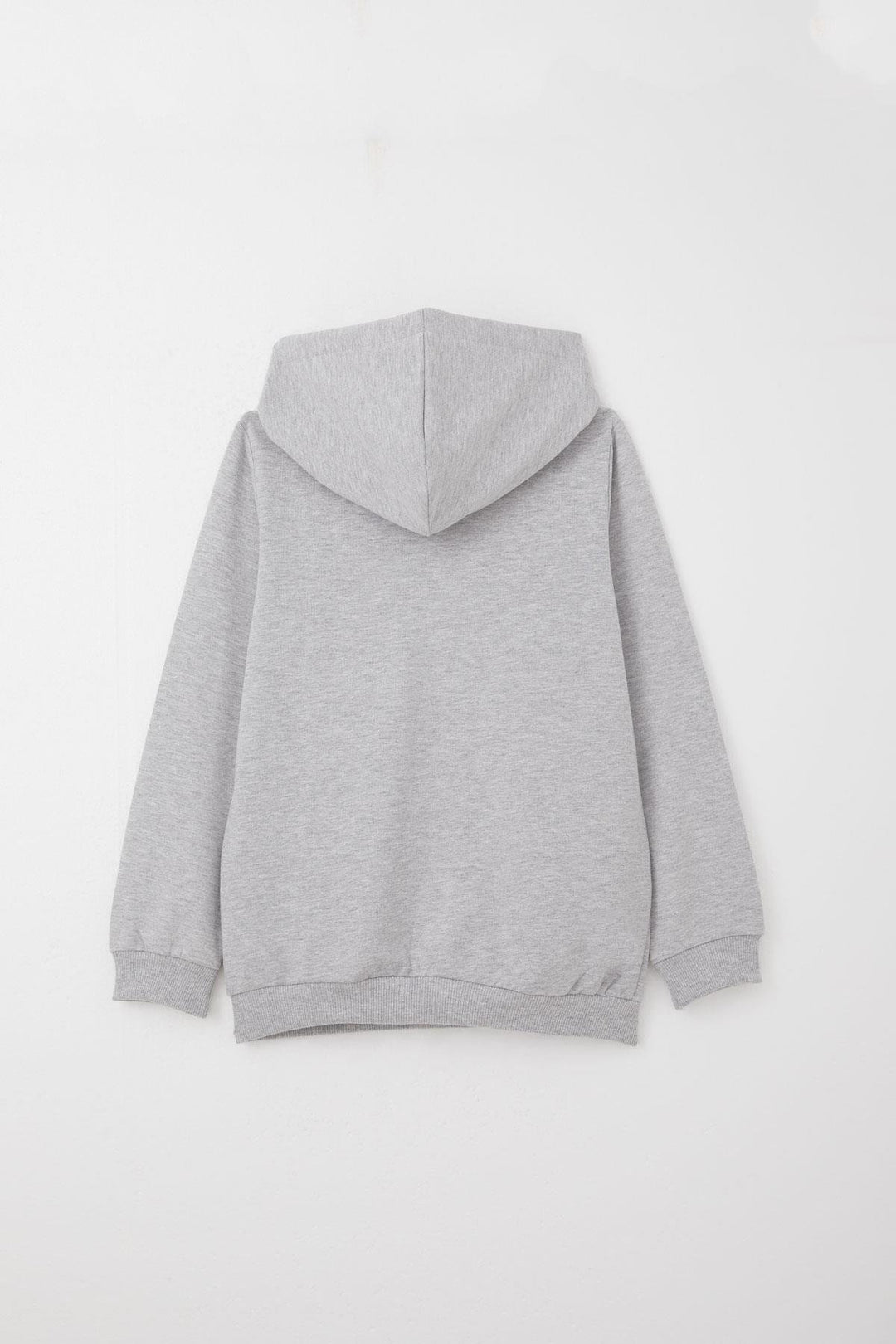 BRE Breeze Boys' Tracksuit with Kangaroo Pocket Printed with Text 62 Years, Light Grey Melange - Melito di Napoli