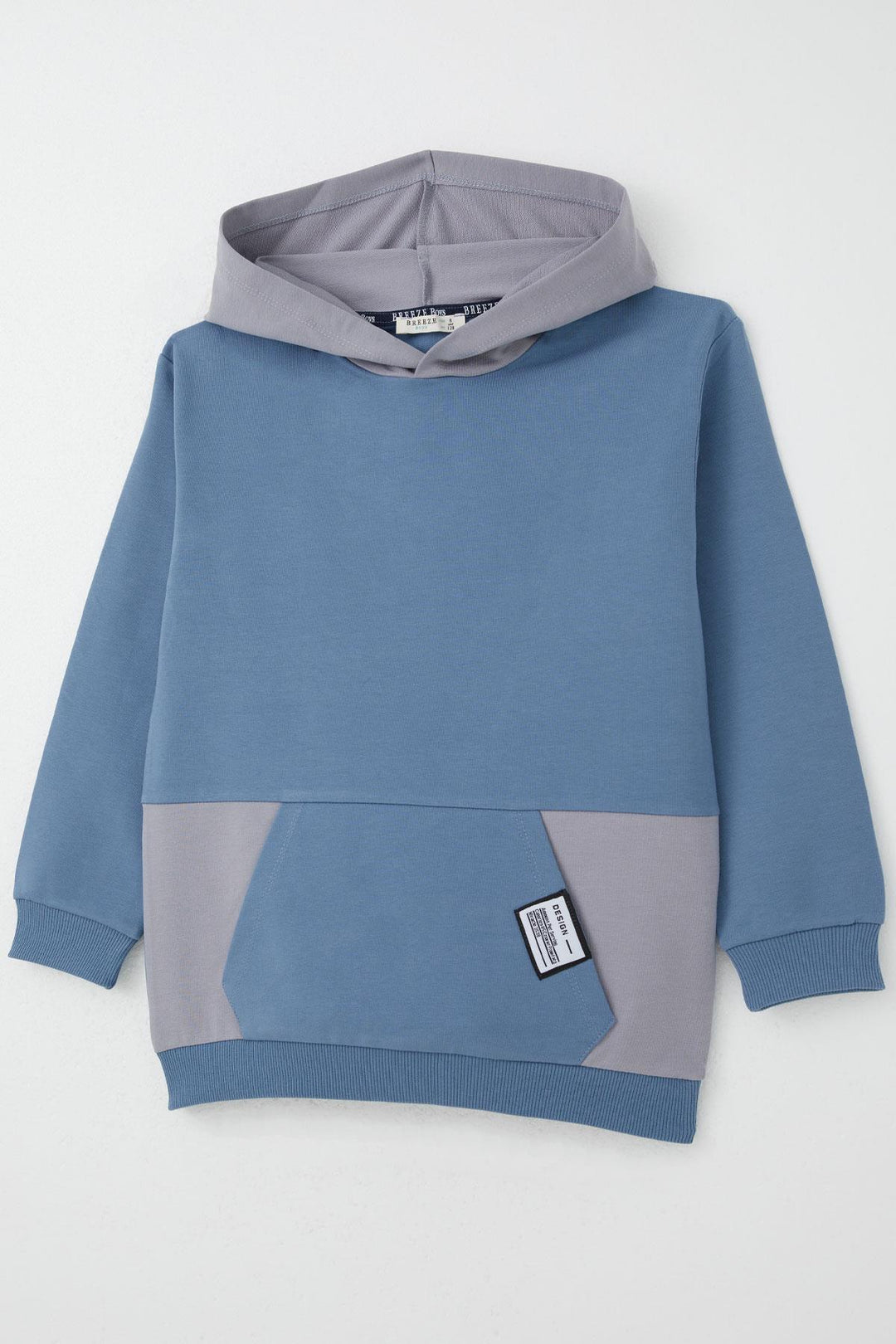 BRE Breeze Boys' Tracksuit with Kangaroo Pocket Hoodie 50 Years, Indigo - Tigard
