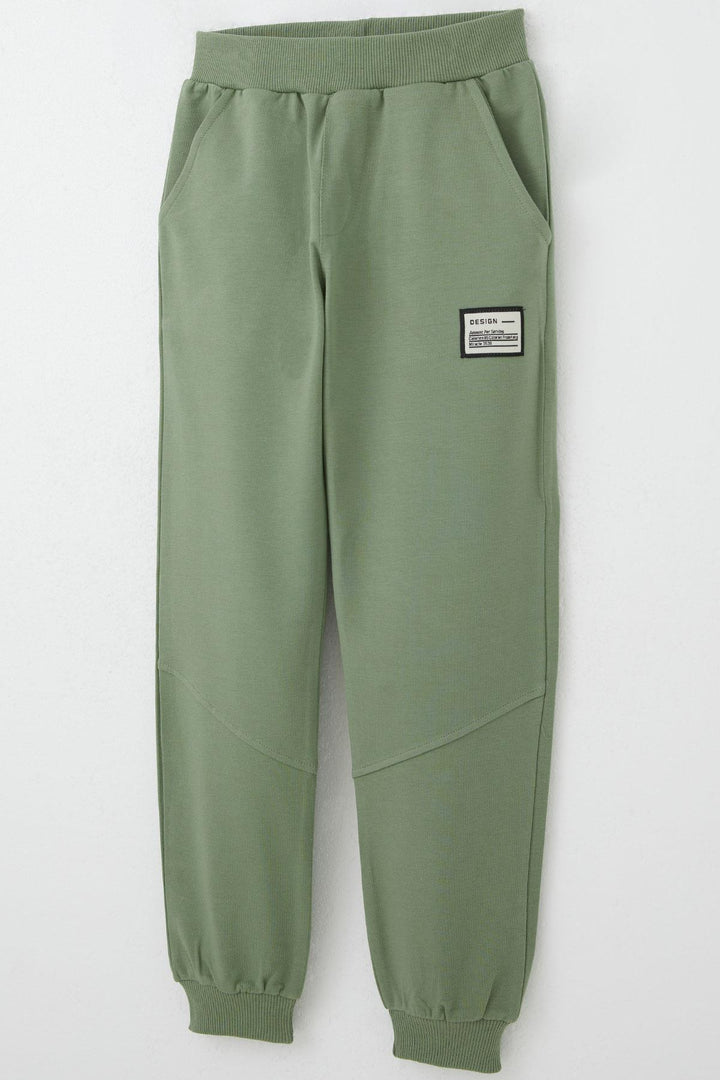 BRE Breeze Boys' Tracksuit with Kangaroo Pocket Hoodie 50 Years, Khaki Green - Rochdale