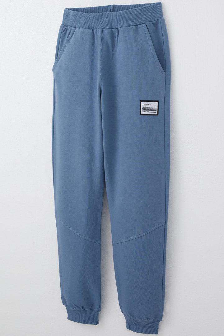BRE Breeze Boys' Tracksuit with Kangaroo Pocket Hoodie 50 Years, Indigo - Tigard