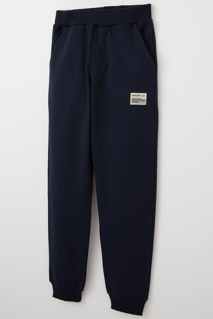 BRE Breeze Boys' Tracksuit with Kangaroo Pocket Hoodie 50 Years, Navy Blue - Waregem