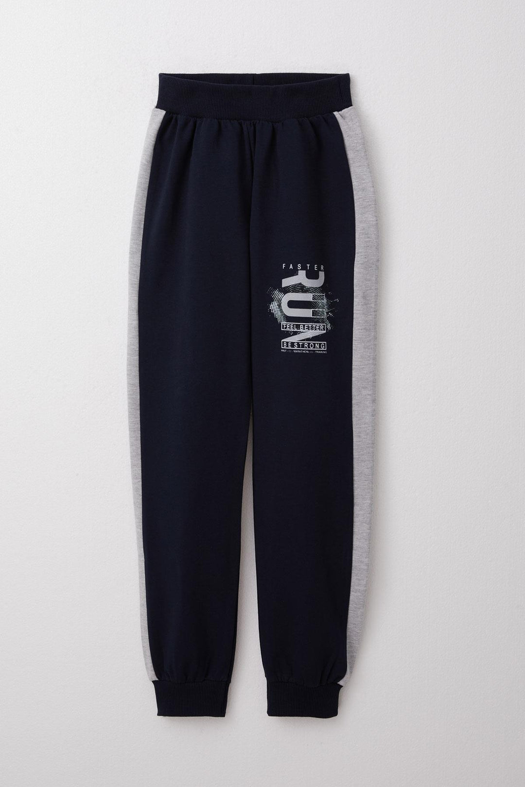 BRE Breeze Boys' Tracksuit with Hood Success Themed Print 62 Years, Navy Blue - Brossard