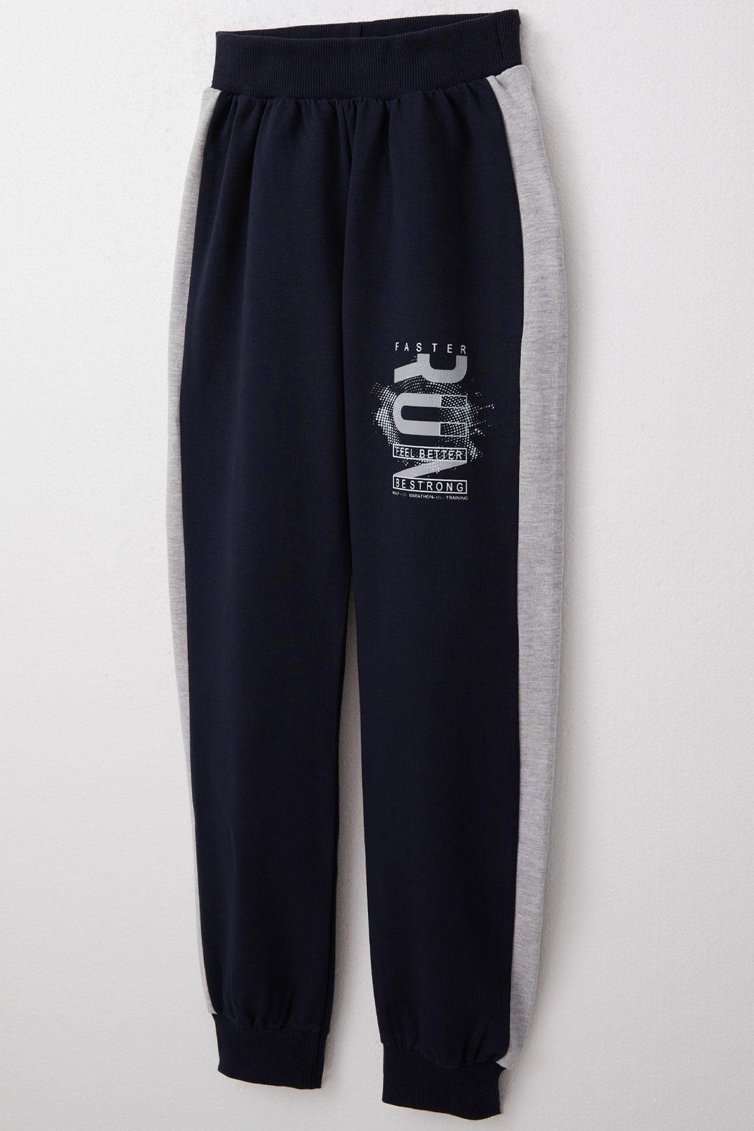 BRE Breeze Boys' Tracksuit with Hood Success Themed Print 62 Years, Navy Blue - Brossard