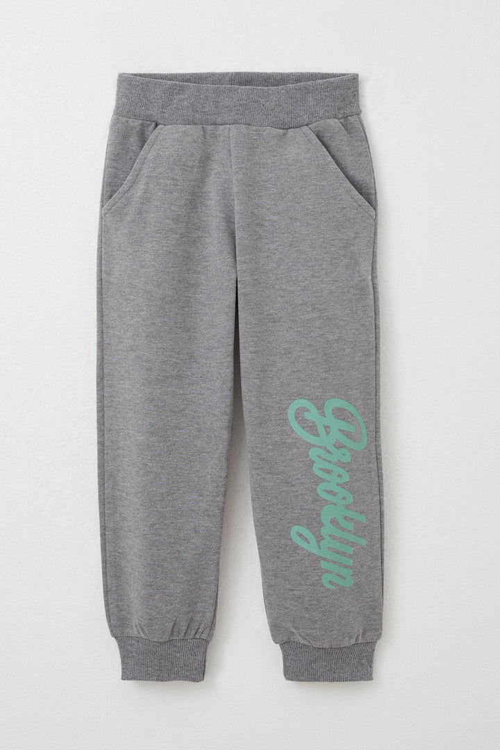 BRE Breeze Boys' Tracksuit Set College Champion Cute Bear Printed 2-6 Years, Mint Green - Bethlehem