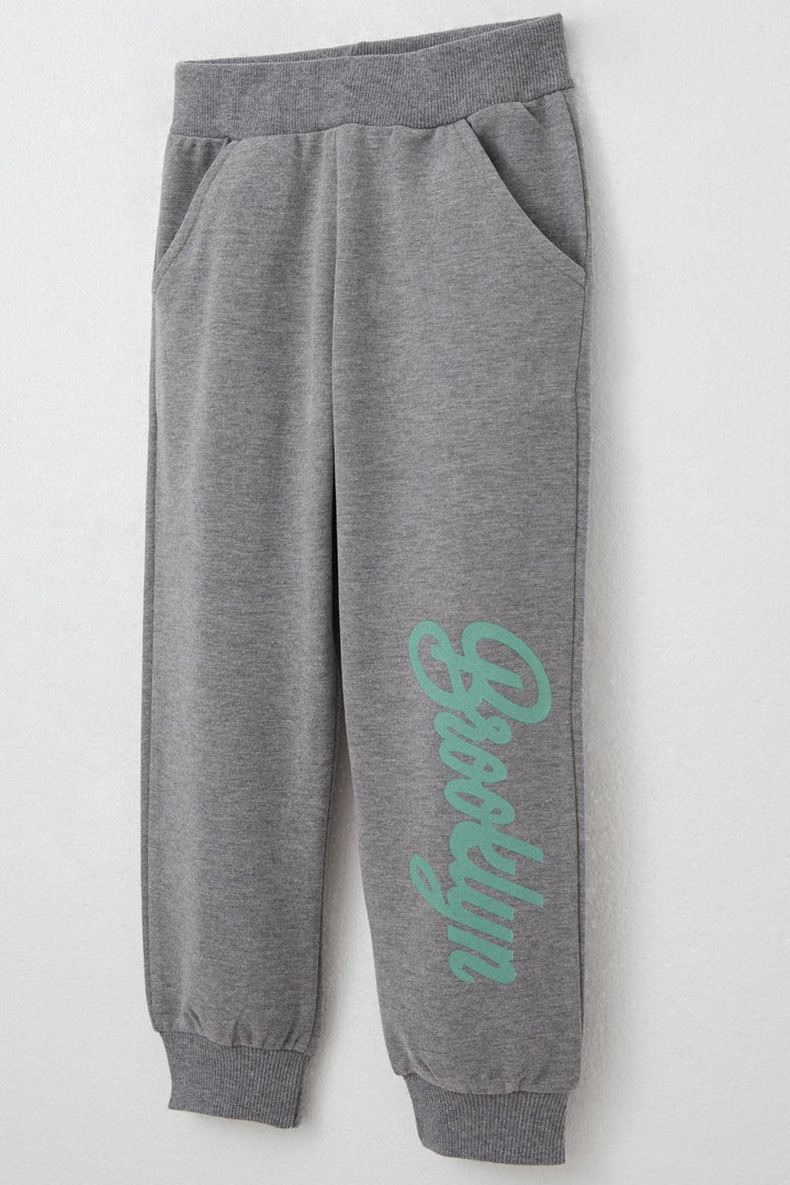 BRE Breeze Boys' Tracksuit Set College Champion Cute Bear Printed 2-6 Years, Mint Green - Bethlehem