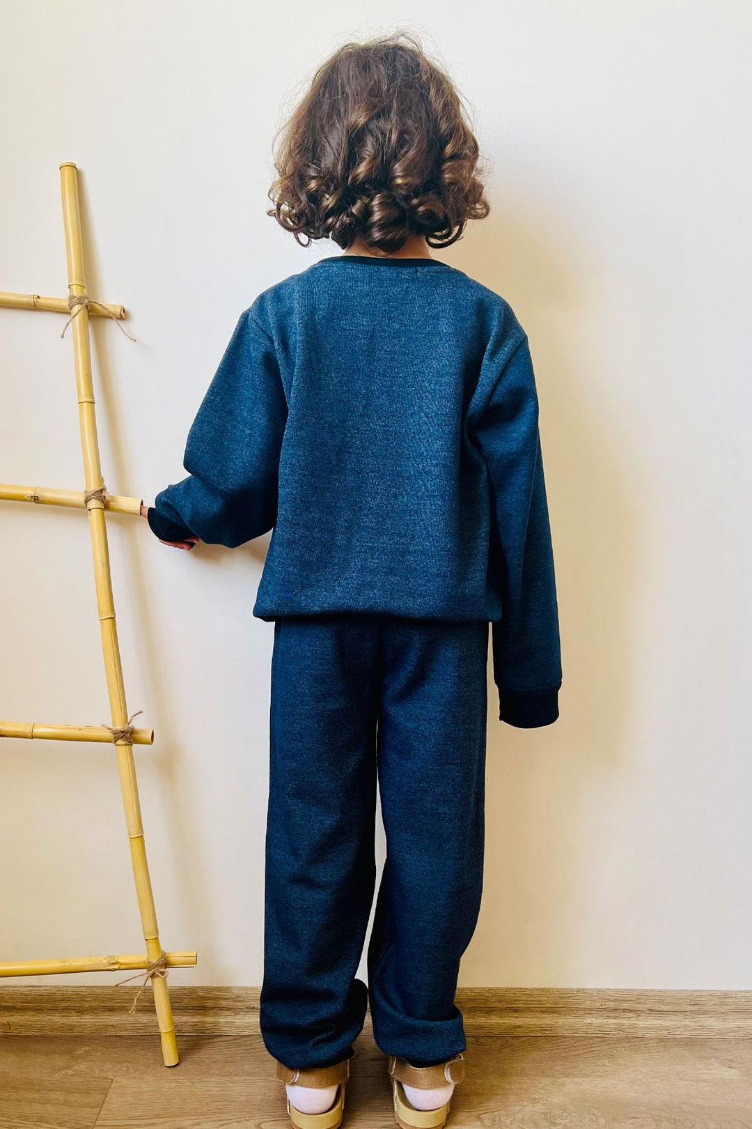BRE Breeze Boys' Tracksuit Motivation Themed Cool Printed with Writing for 4-8 Years, Navy Melange - Birmingham