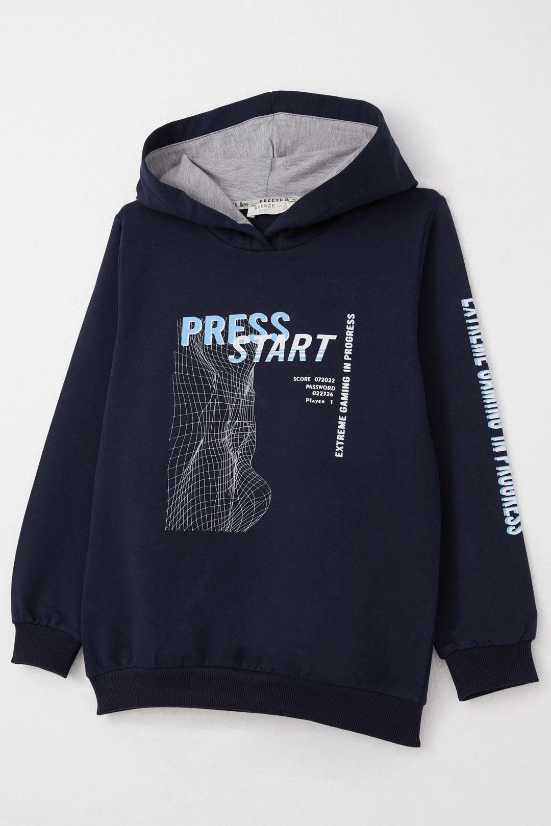 BRE Breeze Boys' Tracksuit Game Themed Front Pocketed 50 Years, Navy Blue - Georgina