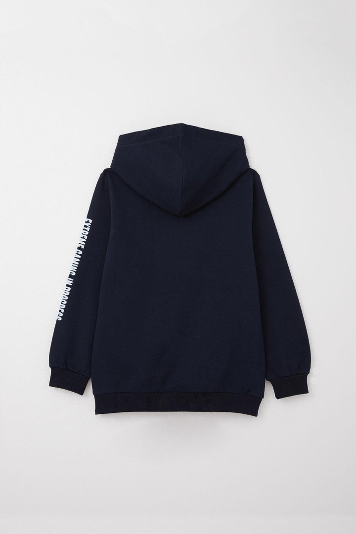 BRE Breeze Boys' Tracksuit Game Themed Front Pocketed 50 Years, Navy Blue - Georgina