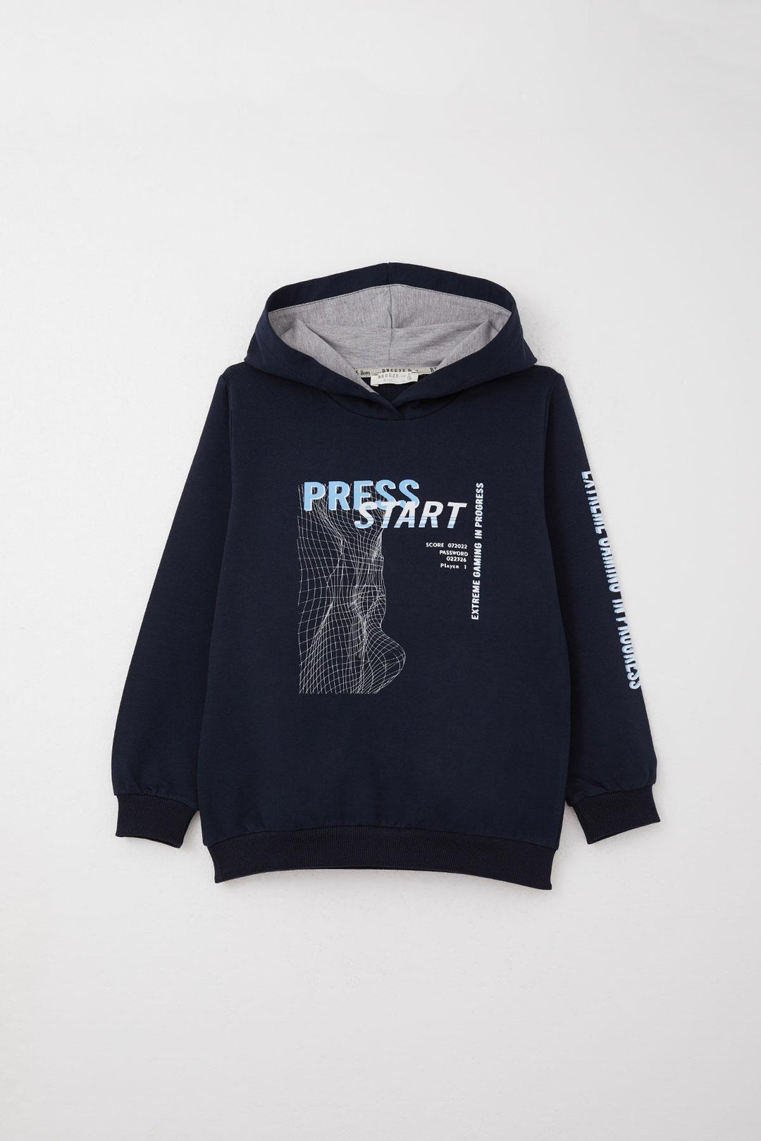 BRE Breeze Boys' Tracksuit Game Themed Front Pocketed 50 Years, Navy Blue - Georgina