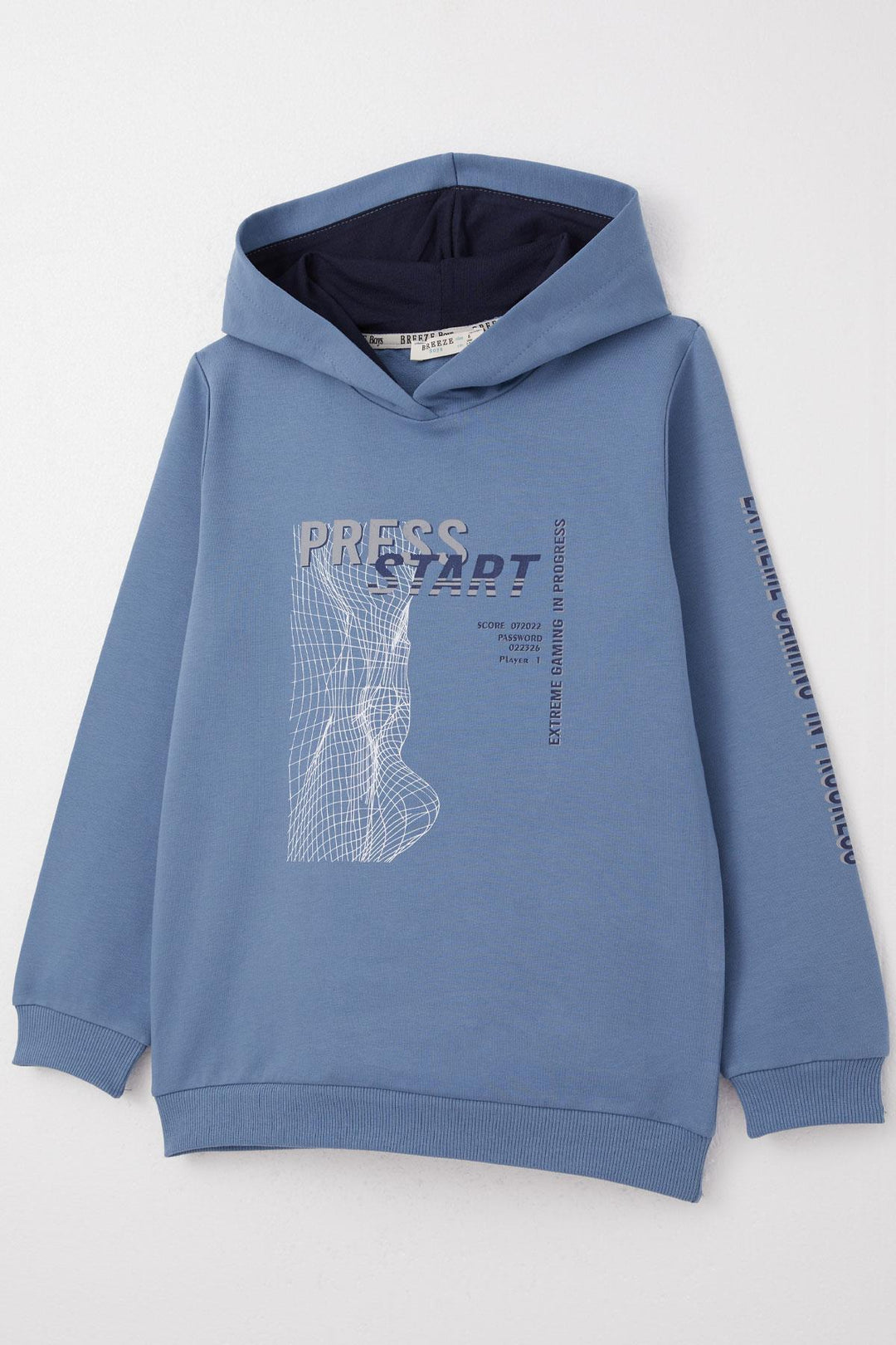 BRE Breeze Boys' Tracksuit Game Themed Front Pocketed 50 Years, Indigo - Timmins