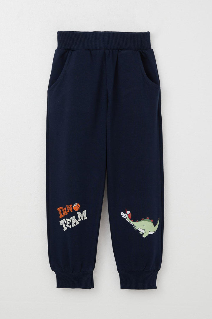 BRE Breeze Boys' Tracksuit Player Dinosaur Printed 1-4 Years, Beige - Bobigny