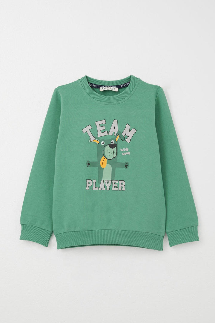 BRE Breeze Boys' Tracksuit Set Player Puppy Printed 1-4 Years, Mint Green - Viterbo