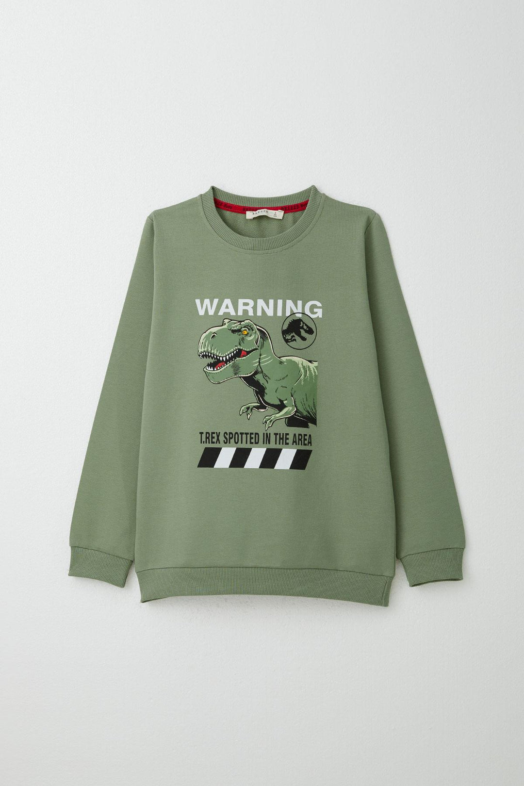 BRE Breeze Boys' Tracksuit Warrior Dinosaur Printed 4-8 Years, Khaki Green - Wunstorf