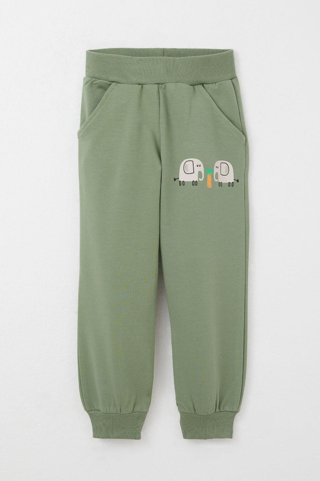 BRE Breeze Boys' Tracksuit Cute Elephant Patterned 1-4 Years, Beige - Zaragoza