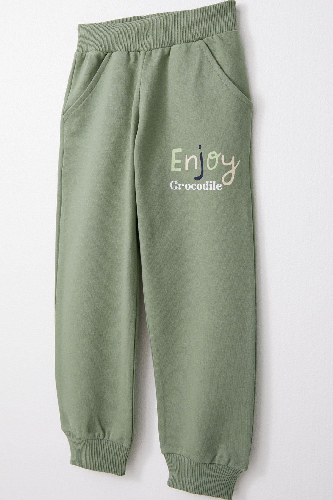BRE Breeze Boys' Sweat Suit Cute Crocodile Printed 1.5-5 Years, Beige - Kardítsa