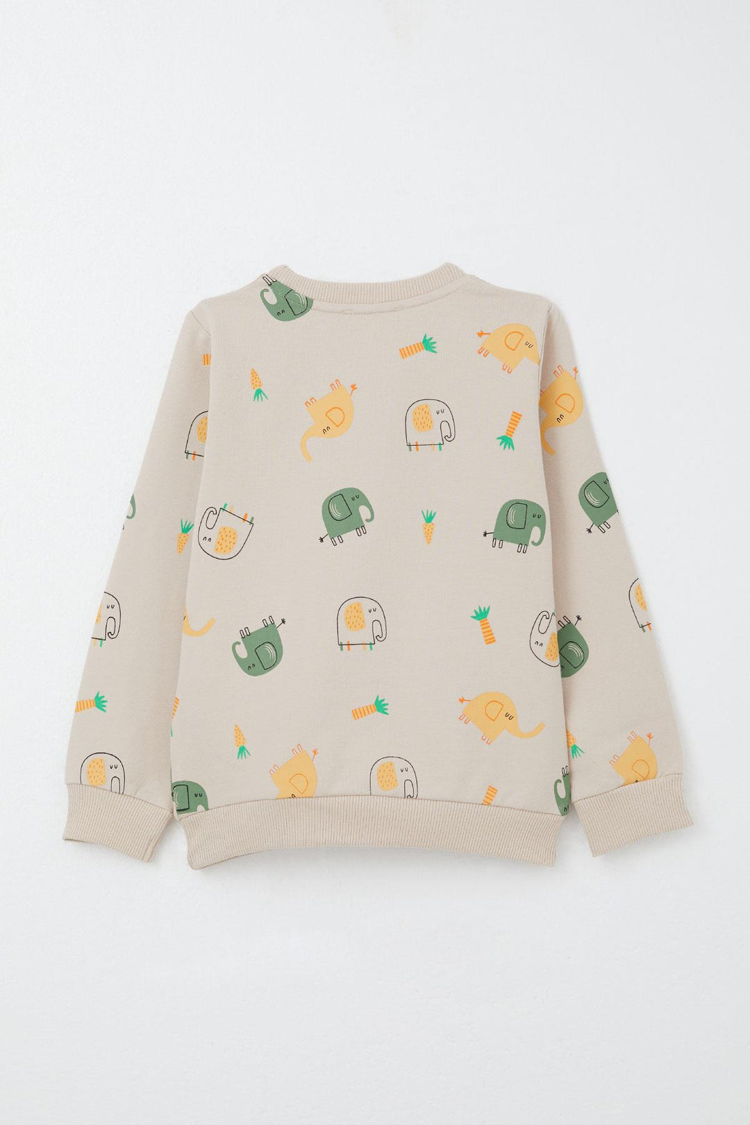 BRE Breeze Boys' Tracksuit Cute Elephant Patterned 1-4 Years, Beige - Zaragoza