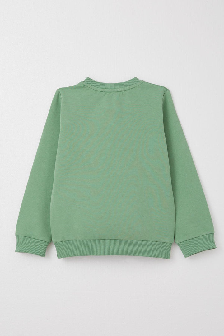 BRE Breeze Boys' Tracksuit Cute Dinosaur Printed 1-4 Years, Mint Green - Oldham