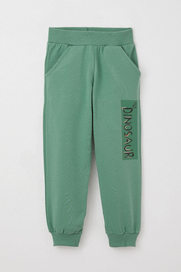 BRE Breeze Boys' Tracksuit with Fun Dinosaur Print on the Back, 3-8 Years, Beige - Castellammare di Stabia