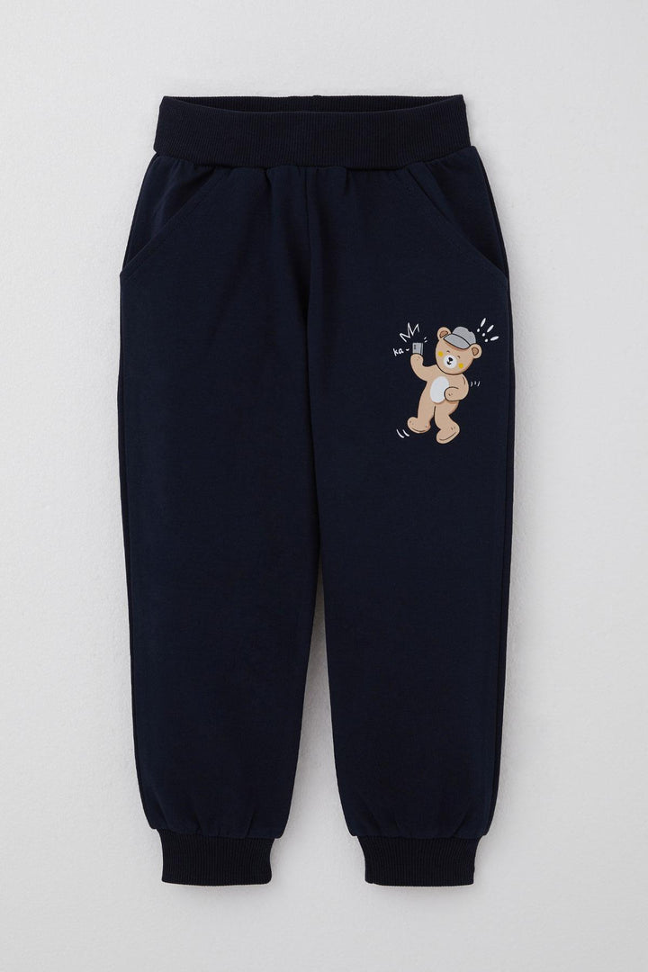 BRE Breeze Erkek Çocuk Eşofman Takım Sırt Kısmı Eğlenceli Ayıcık Baskılı 1-4 Yaş, Mint Yeşili - Boadilla del Monte