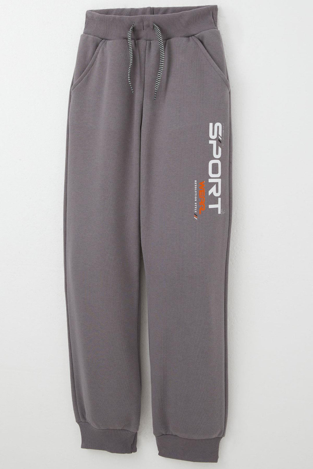 BRE Breeze Boys' Tracksuit with Printed Text and Lace Accessories, 84 Years, Mink - Miami Beach