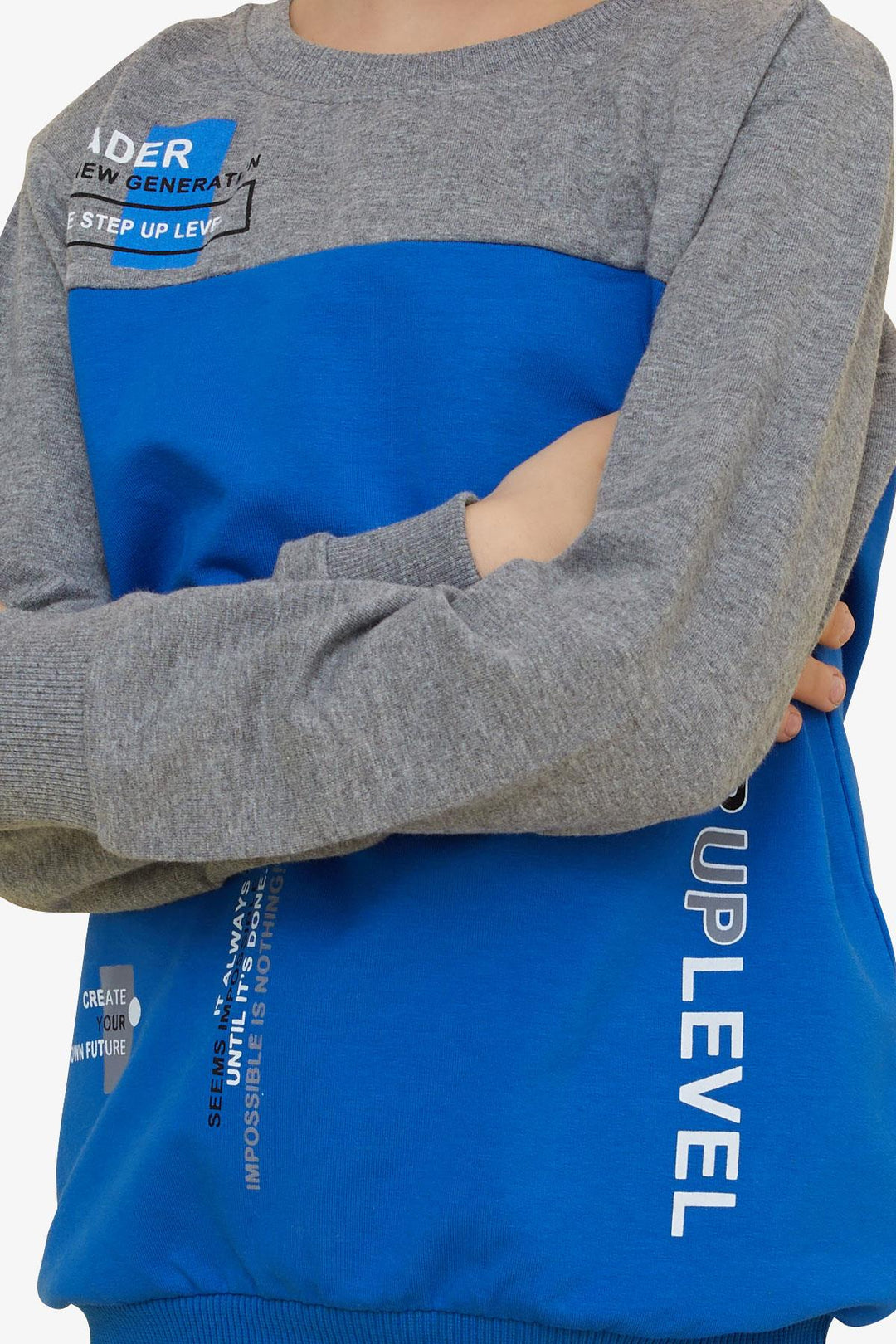 BRE Breeze Girls & Boys Boys' Tracksuit with Printed Writing, 72 Years, Saxe Blue - Portage