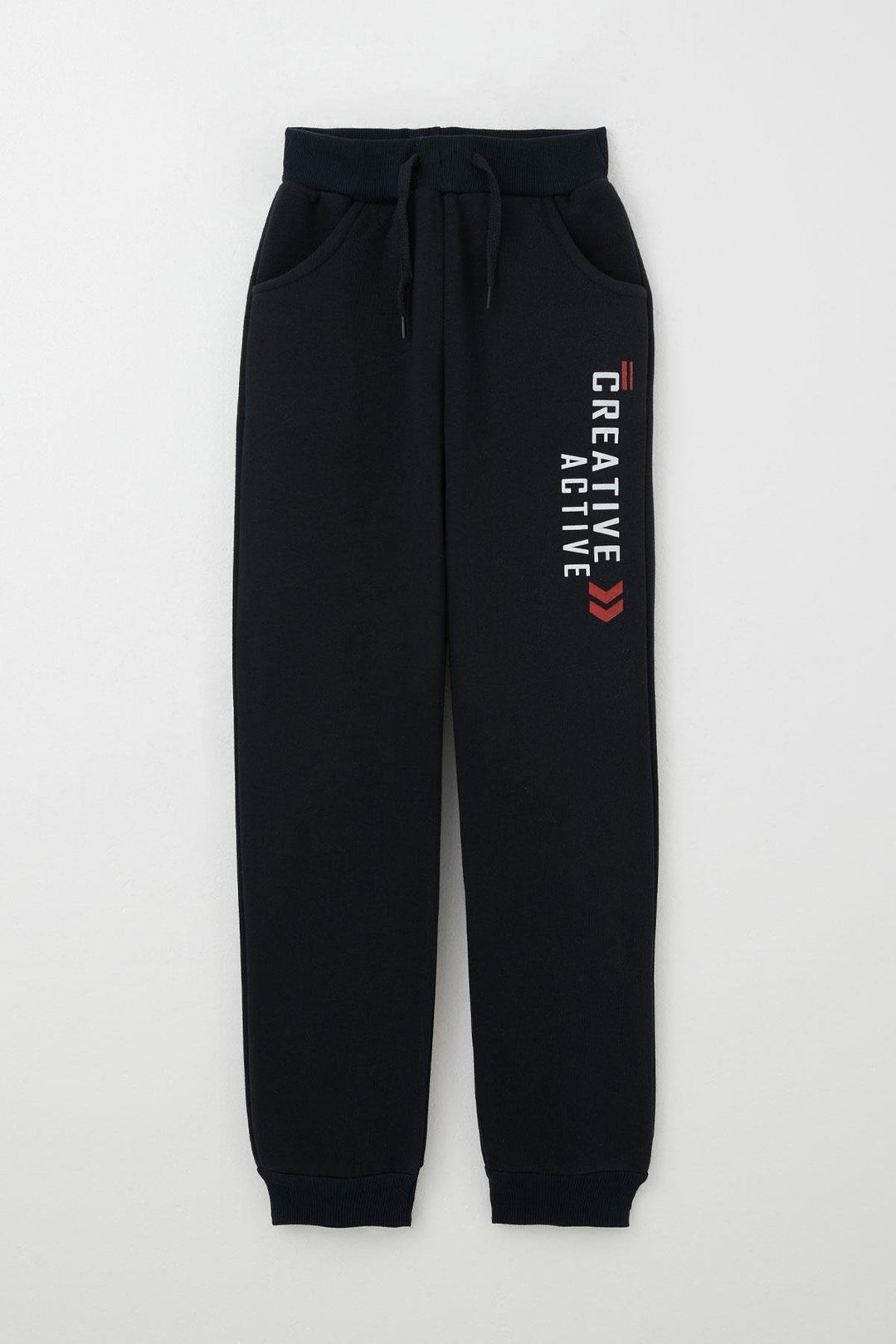 BRE Breeze Boys' Tracksuit with Printed Writing and Lace Accessories, 82 Years, Navy Blue - Loughborough