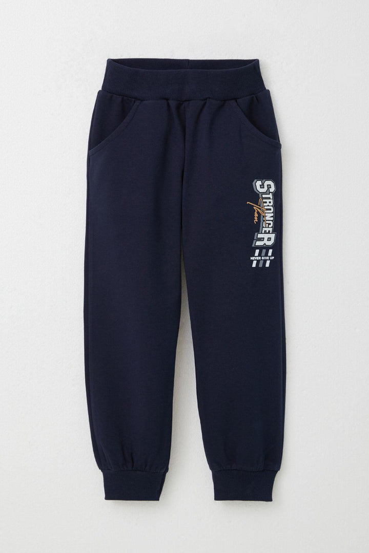 BRE Breeze Boys' Tracksuit with Printed Writing, 2-6 Years, Beige - Lakewood
