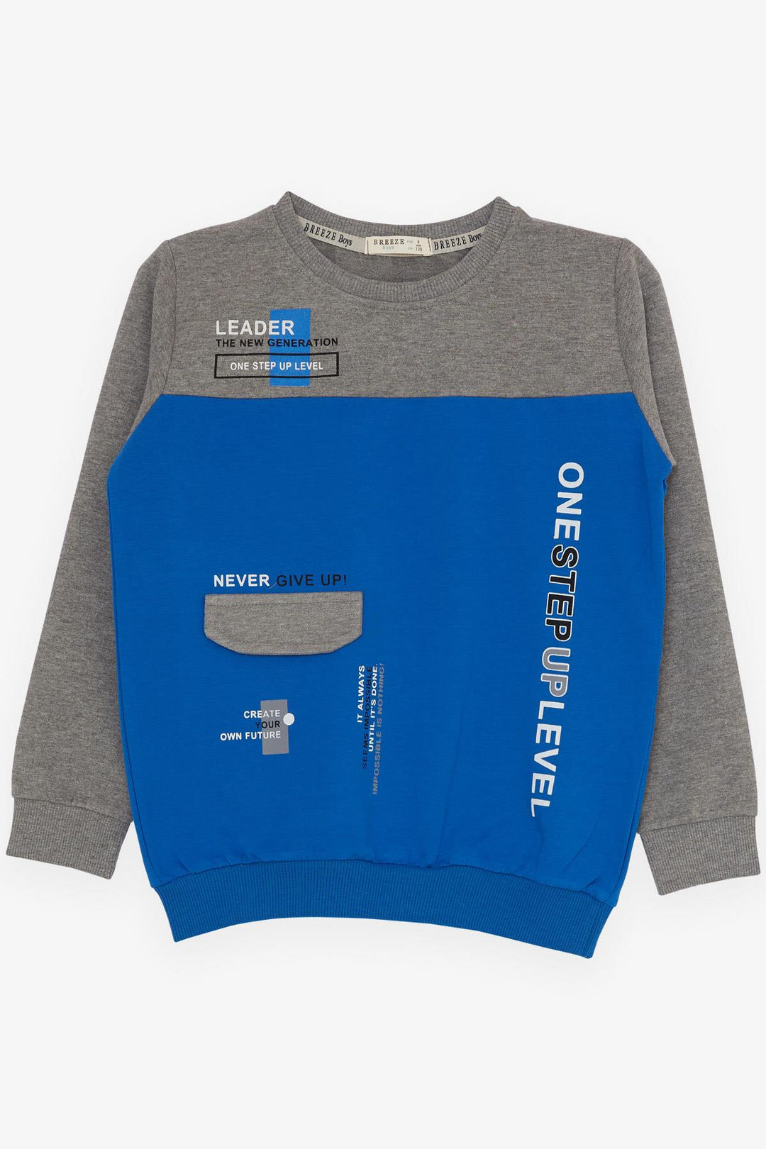 BRE Breeze Girls & Boys Boys' Tracksuit with Printed Writing, 72 Years, Saxe Blue - Portage