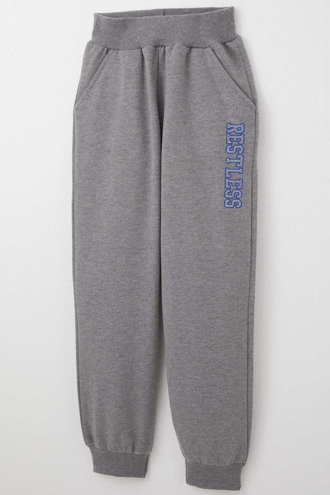 BRE Breeze Boys' Tracksuit with Printed Writing, Pocketed, 50 Years, Saxe Blue - Tuxtla