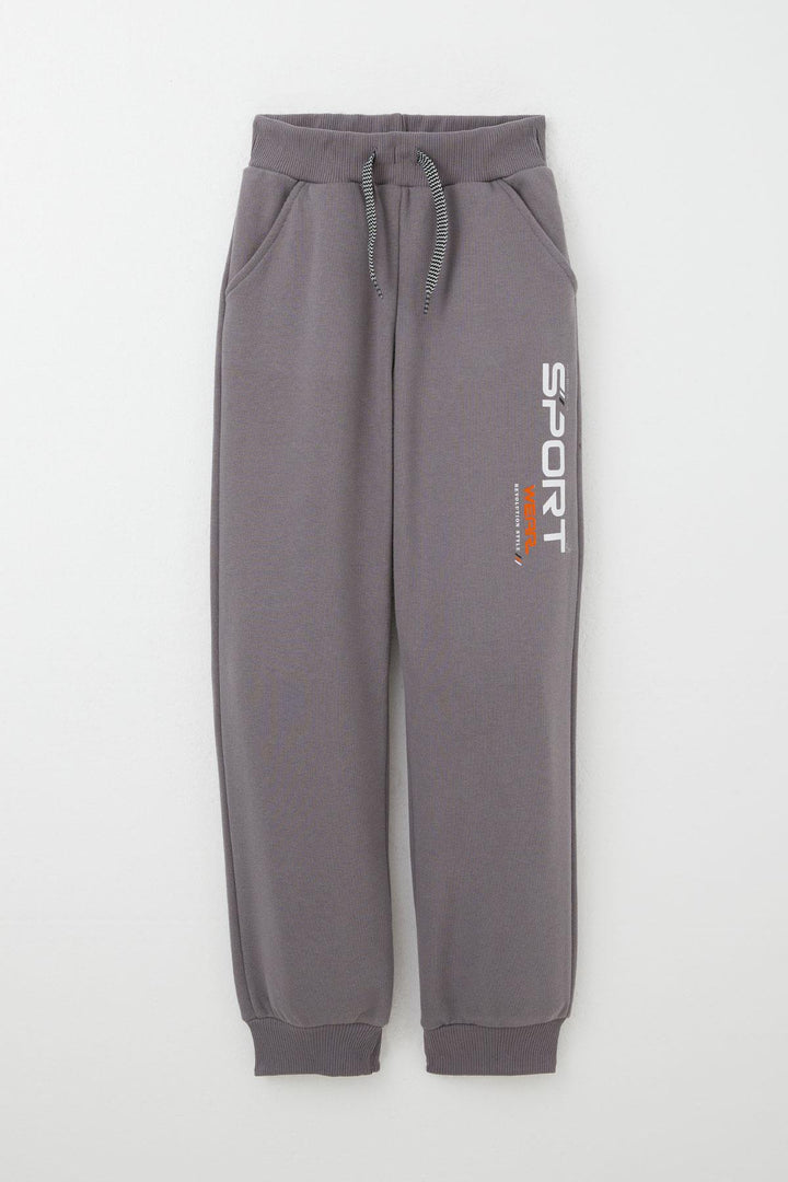 BRE Breeze Boys' Tracksuit with Printed Text and Lace Accessories, 84 Years, Mink - Miami Beach