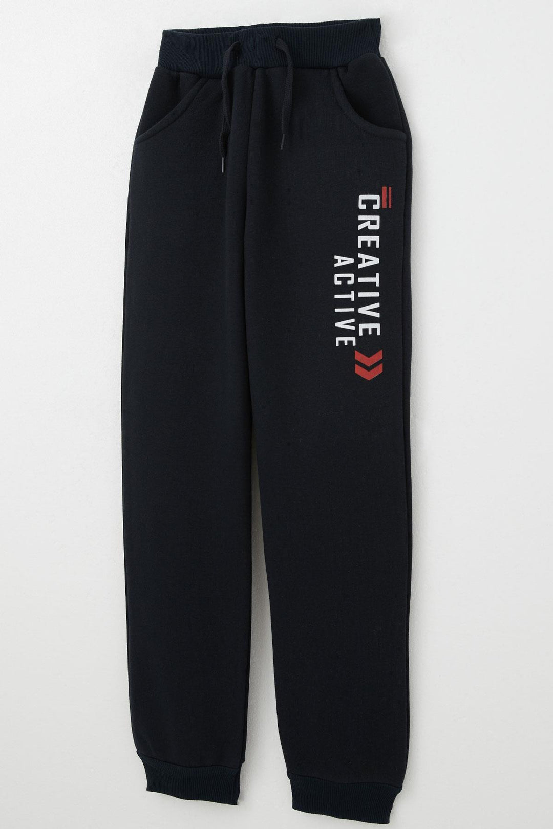 BRE Breeze Boys' Tracksuit with Printed Writing and Lace Accessories, 82 Years, Navy Blue - Loughborough