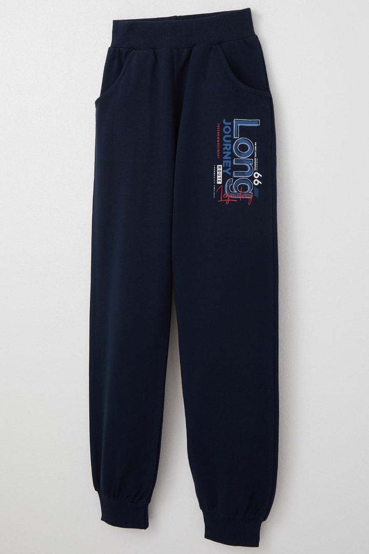 BRE Breeze Boys' Tracksuit with Printed Pockets 4-8 Years, Indigo - Granby