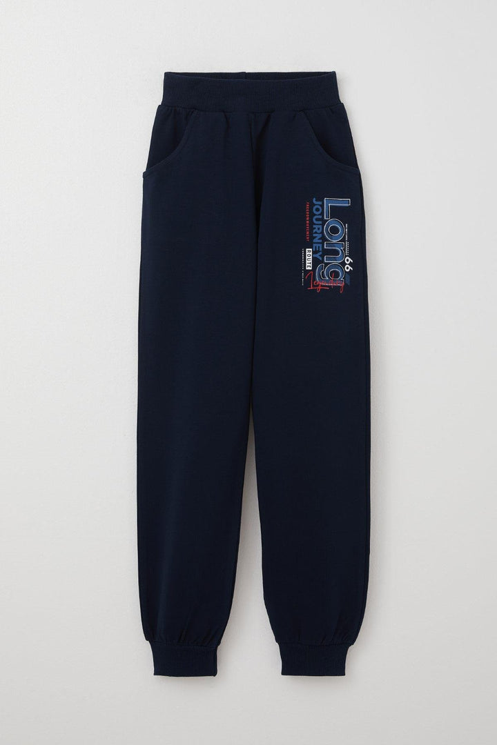 BRE Breeze Boys' Tracksuit with Printed Pockets 4-8 Years, Indigo - Granby