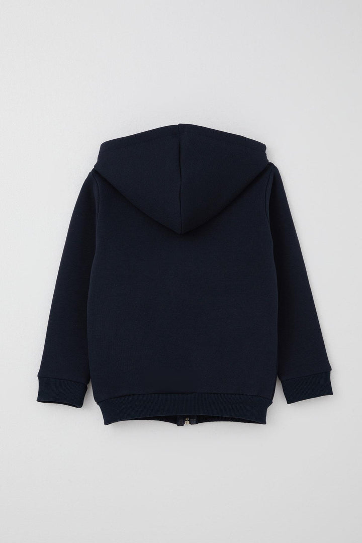 BRE Breeze Erkek Çocuk Eşofman Takımı Arma Detaylı Kapüşonlu Fermuarlı 2-8 Yaş, Lacivert - Salzburg