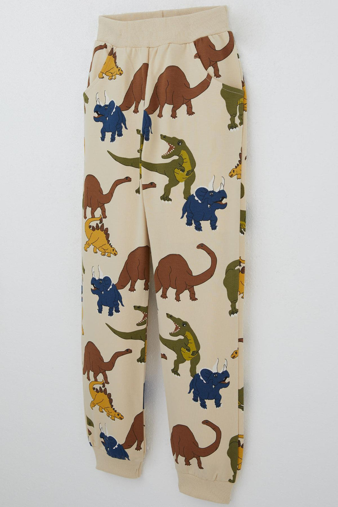 BRE Breeze Erkek Çocuk Eşofman Takım Dinozorlar Alemi Desenli 4-8 Yaş, Bej - Albi