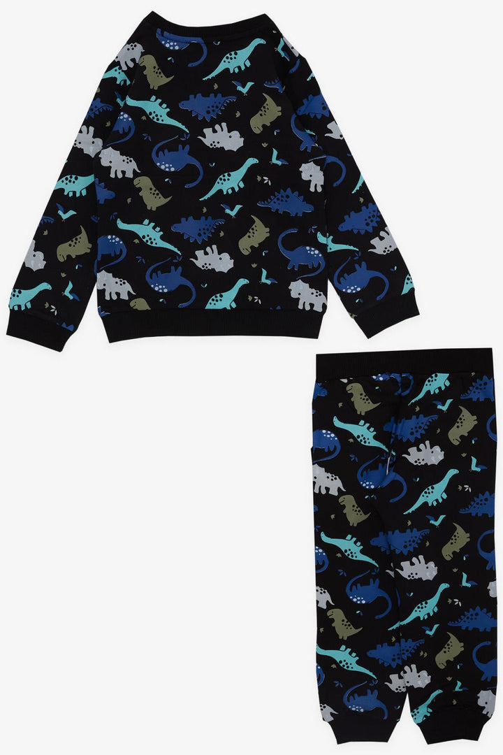 BRE Breeze Girls & Boys Boys' Tracksuit with Dinosaur Pattern, 1-4 Years, Black - Rancho Palos Verdes