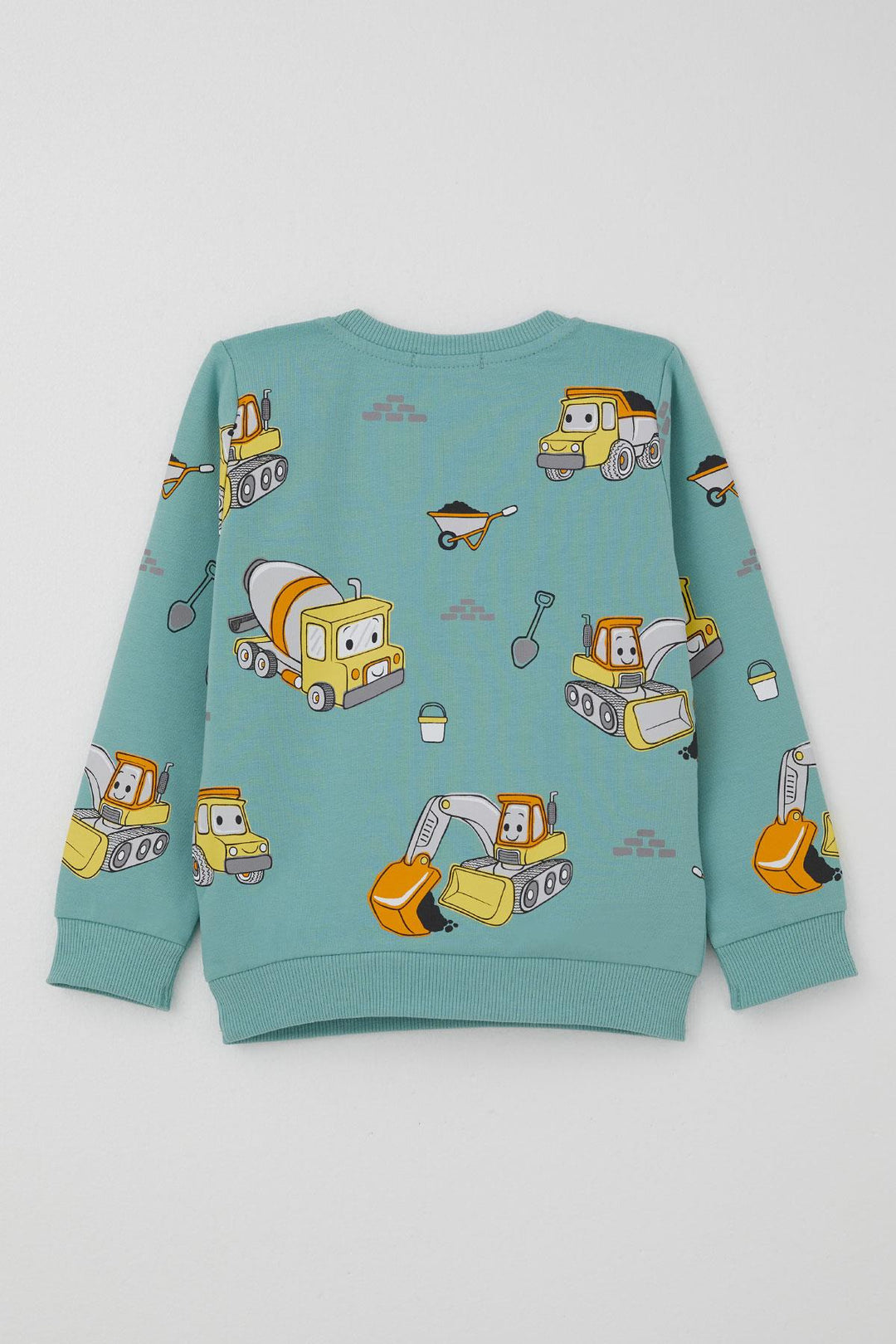 BRE Breeze Boys' Tracksuit Little Operator Hardworking Construction Machinery 1-4 Years, Aqua Green - Abilene