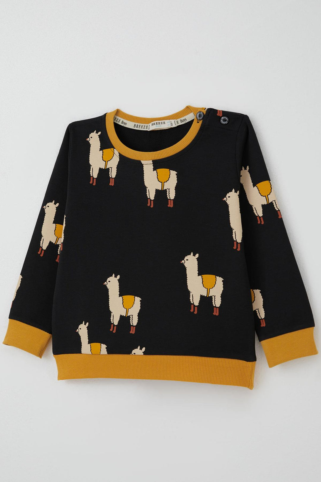 BRE Breeze Erkek Çocuk Eşofman Takımı Lama Figürlü 1.5-5 Yaş, Siyah - Chaniá