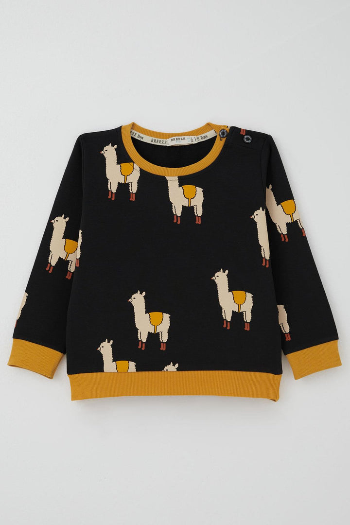 BRE Breeze Erkek Çocuk Eşofman Takımı Lama Figürlü 1.5-5 Yaş, Siyah - Chaniá