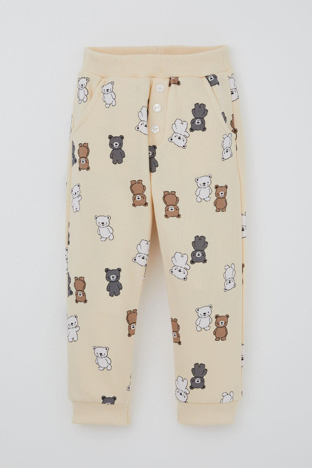 BRE Breeze Boys' Tracksuit with Cute Bear Pattern, 1-4 Years, Cream - Albano Laziale